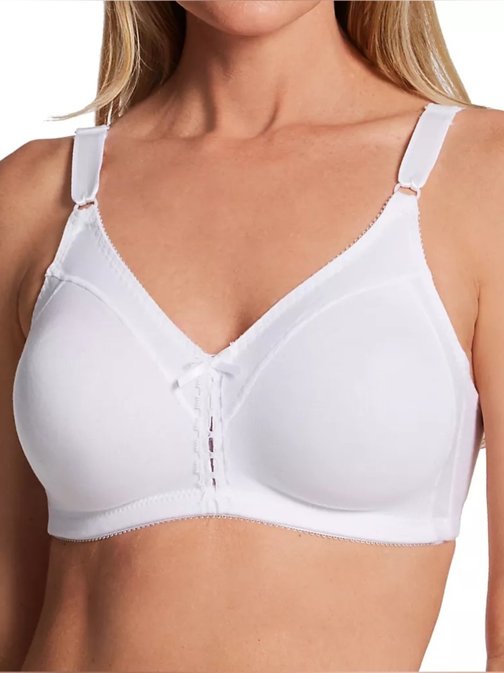 38E/38DD Bali Double Support Cool Comfort Cotton Wirefree Bra DF3036